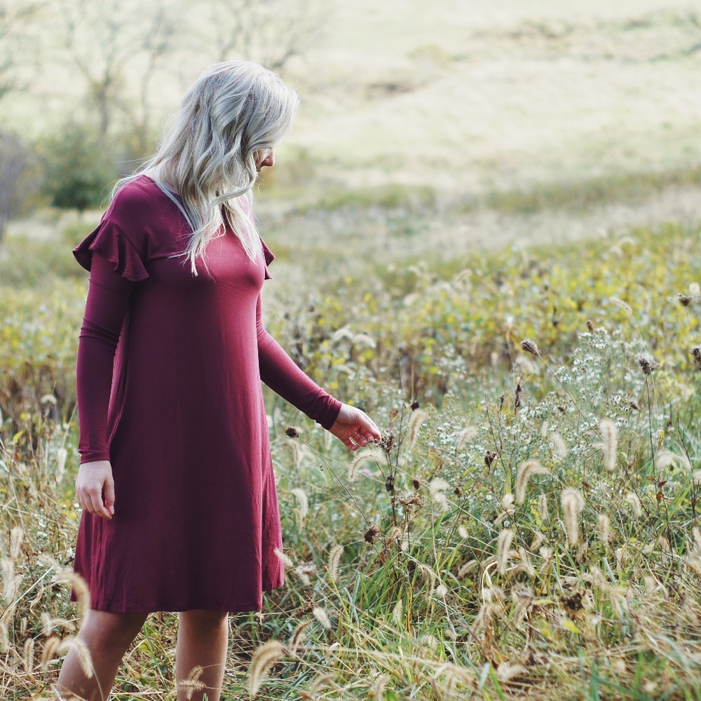 Agnes & Dora Ruffle Sleeve Dress - Picture 2 of 3